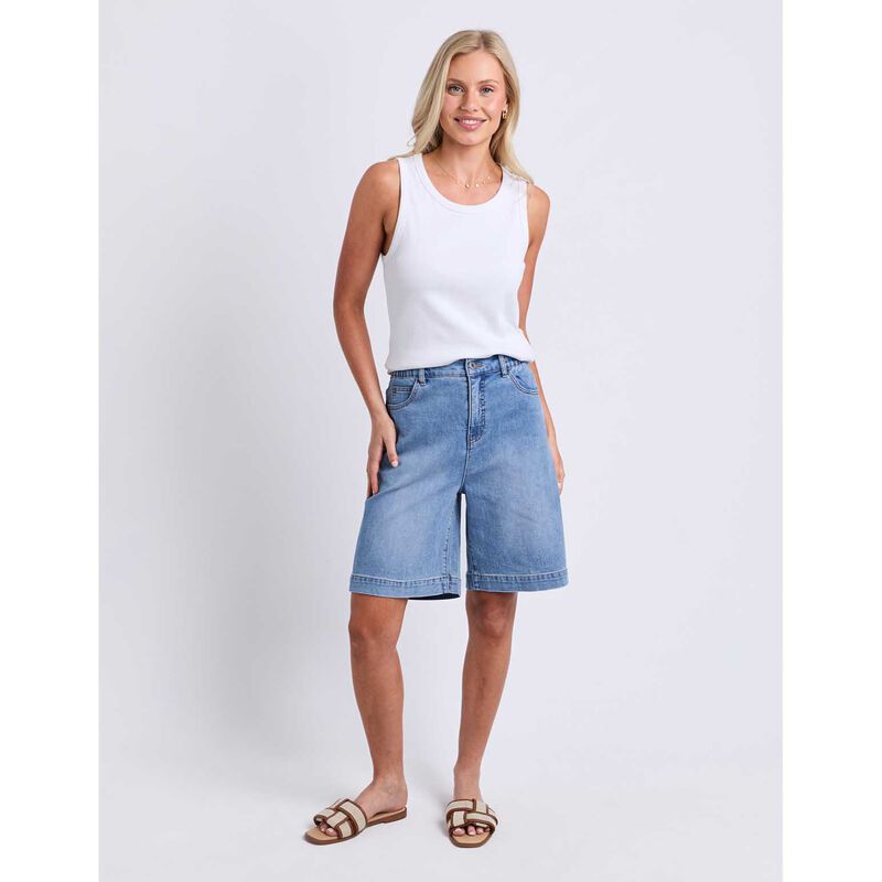 ELM Birdie Long Denim Short image number 3